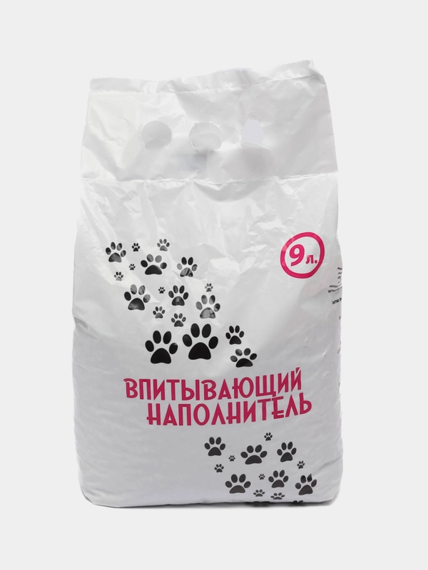 Наполнитель впитывающий для кошачьего туалета, 9 л