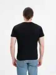 Черный футболка мужская, хлопок, однотонная