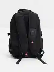Черный рюкзак мужской, с USB и AUX, портфель для школы, школьный рюкзак