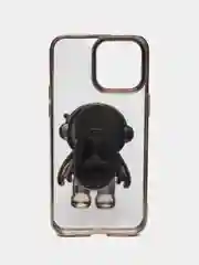 Карамельный чехол с подставкой в форме человека для iPhone 14, 14 Pro, 14 Pro Max, 14 Plus