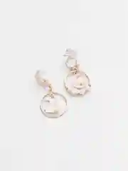 Белый серьги женские/ серьги с персонажами из мультфильмов