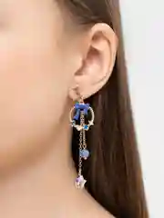 Бежевый меланж серьги женские/ серьги с персонажами из мультфильмов