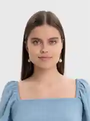Золотой серьги женские, жемчужные, удлиненные