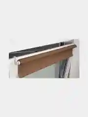 Штора рулонная на пластиковые и деревянные окна Brabix 60х175 см, текстура - лён, 605986
