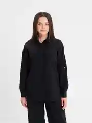 Черный костюм женский: рубашка, брюки
