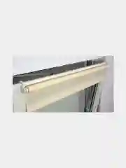 Штора рулонная на пластиковые и деревянные окна Brabix 50х175 см, текстура - лён, 605973