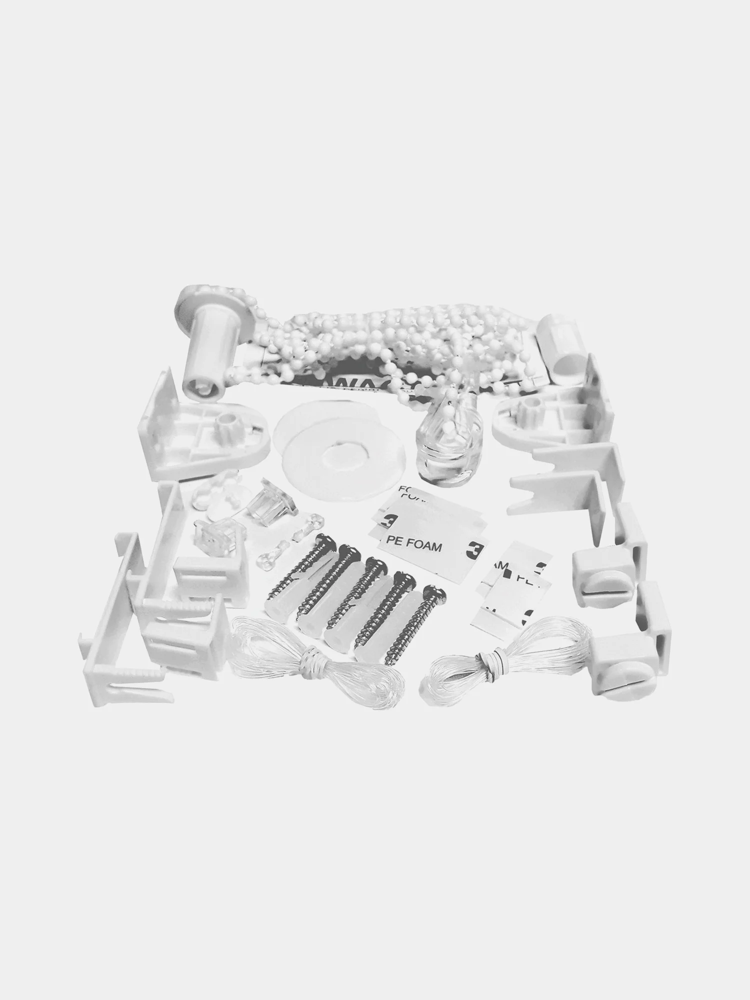 Штора рулонная на пластиковые, деревянные окна светонепроницаемая Brabix 100х175 см 606015
