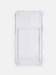 Лавандовый чехол для iPhone 7/8 Plus/XR/11/12/13/Pro/Pro Max, силиконовый, с карманом для карт