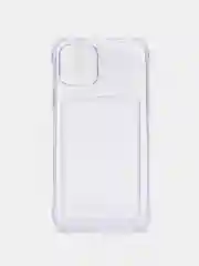 Лавандовый чехол для iPhone 7/8 Plus/XR/11/12/13/Pro/Pro Max, силиконовый, с карманом для карт