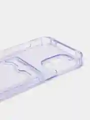 Лавандовый чехол для iPhone 7/8 Plus/XR/11/12/13/Pro/Pro Max, силиконовый, с карманом для карт