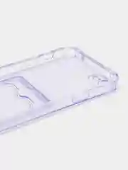 Лавандовый чехол для iPhone 7/8 Plus/XR/11/12/13/Pro/Pro Max, силиконовый, с карманом для карт