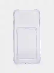 Лавандовый чехол для iPhone 7/8 Plus/XR/11/12/13/Pro/Pro Max, силиконовый, с карманом для карт
