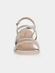 Молочный босоножки на каблуке, женские, натуральная кожа El Tempo