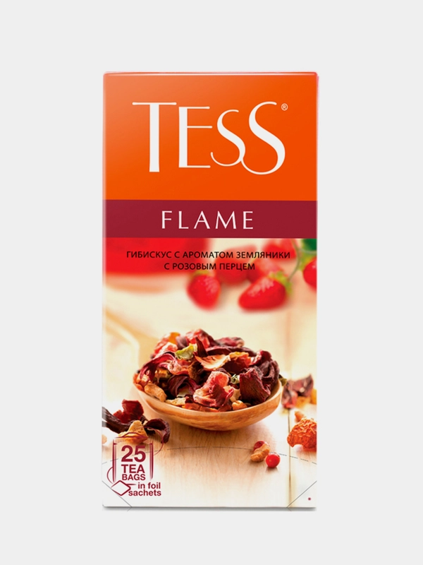 Чай фруктовый "Tess Flame", 25 пакетиков по 2 г