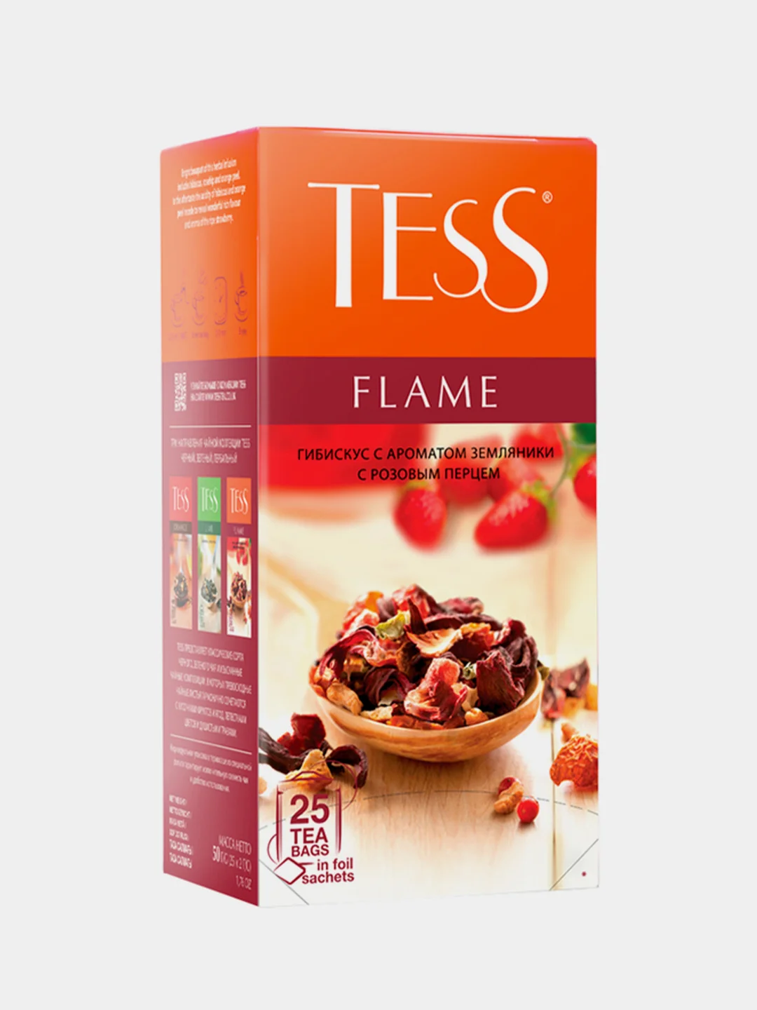 Чай фруктовый "Tess Flame", 25 пакетиков по 2 г