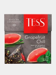 Чай в пирамидках Tess Грейпфрут Чилл черный, 20 пирамидок