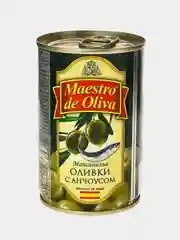 Оливки MAESTRO DE OLIVA с анчоусом 300г Испания