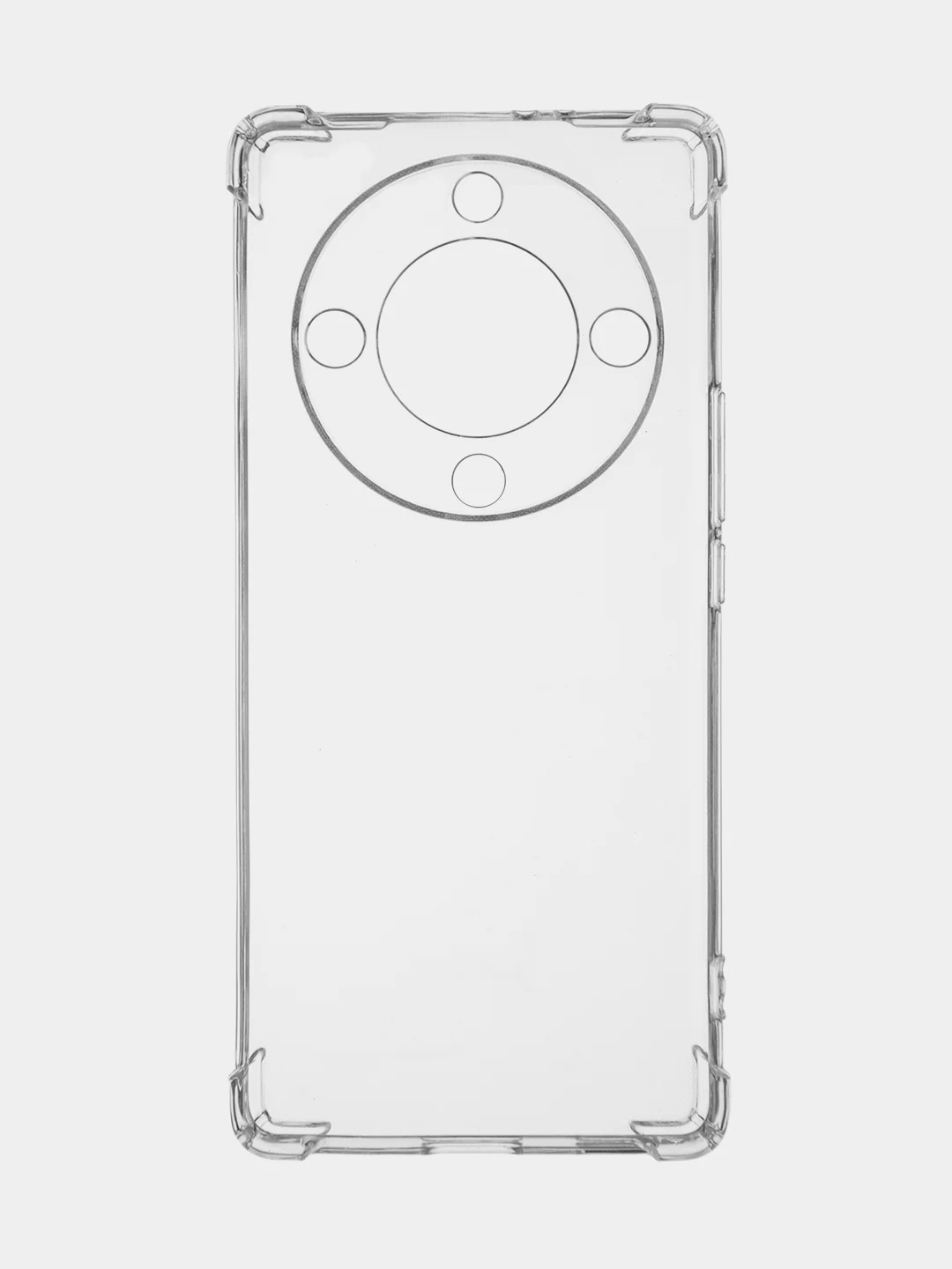 Прозрачный противоударный чехол BROSCORP для Honor X9a, Honor Magic5 Lite, силиконовый, прозрачный