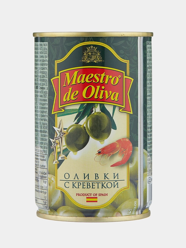 Оливки MAESTRO DE OLIVA с креветкой 300г Испания