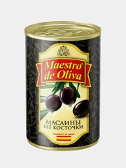 Маслины MAESTRO DE OLIVA без косточки 280г Испания