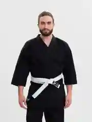 Черный кимоно для карате VIKING с укороченным рукавом, чёрное