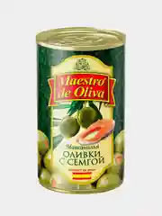 Оливки MAESTRO DE OLIVA с семгой 300г Испания