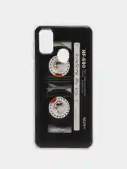 Хром силиконовый чехол на Samsung Galaxy M21/M30s / Самсунг М21/М30s с рисунком, защита камеры