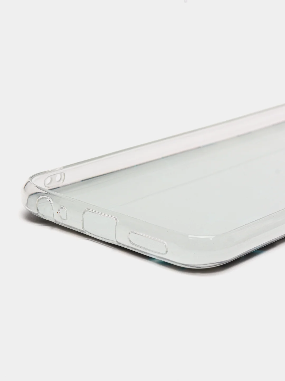 Бирюзовый чехол на Tecno Spark Go 2022/8C/9 / Текно Спарк Гоу 2022/8С/9 прозрачный, с рисунком