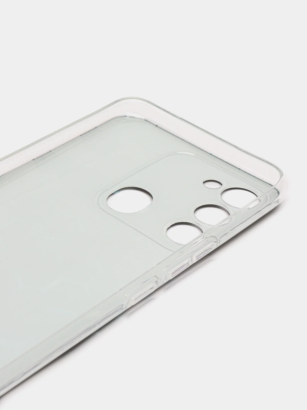 Бирюзовый чехол на Tecno Spark Go 2022/8C/9 / Текно Спарк Гоу 2022/8С/9 прозрачный, с рисунком