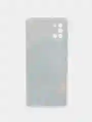 Светло-синий силиконовый чехол на Samsung Galaxy A31 / Самсунг А31 прозрачный с рисунком, защита камеры