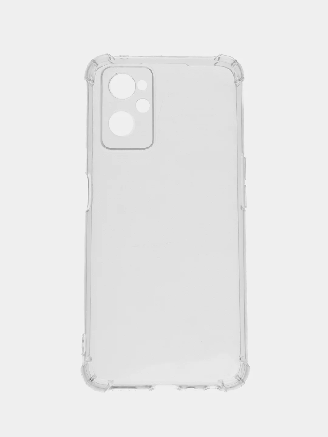 Серебряный чехол для Realme 9i 4G / Oppo A96, (Реалми 9Ай / Оппо А96), прозрачный