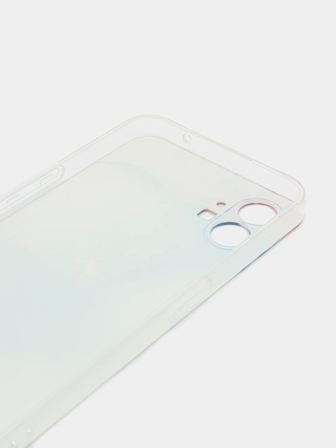 Ледяной силиконовый чехол на Nothing Phone 1 / Нотинг Фон 1 прозрачный, с рисунком, защита камеры