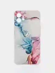 Ледяной силиконовый чехол на Nothing Phone 1 / Нотинг Фон 1 прозрачный, с рисунком, защита камеры