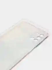 Ледяной силиконовый чехол на Samsung Galaxy A31 / Самсунг А31 прозрачный с рисунком, защита камеры