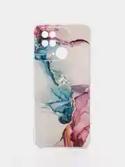 Ледяной чехол на Xiaomi Redmi 10C / Сяоми Редми 10С прозрачный, с рисунком, защита камеры