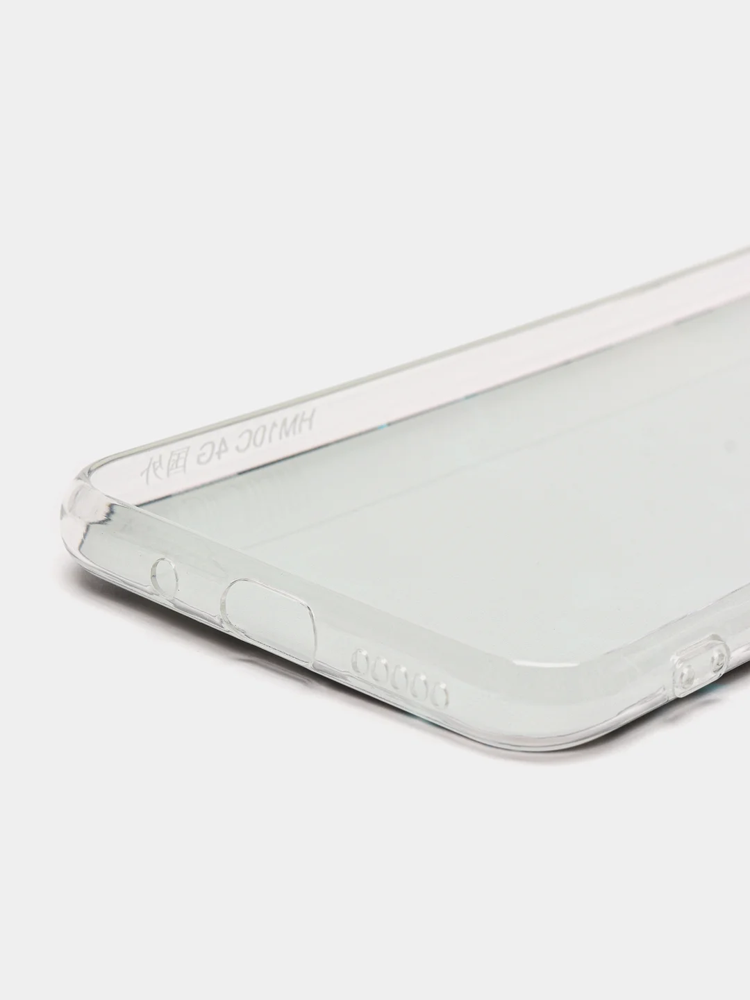 Бирюзовый чехол на Xiaomi Redmi 10C / Сяоми Редми 10С прозрачный, с рисунком, защита камеры