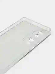 Хром силиконовый чехол на Honor 70 / Хонор 70 прозрачный, с рисунком, защита камеры