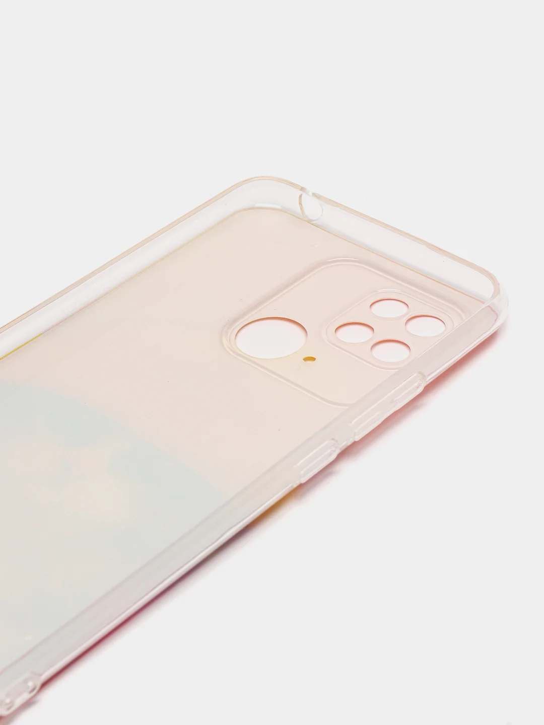 Желтый чехол на Xiaomi Redmi 10C / Сяоми Редми 10С прозрачный, с рисунком, защита камеры
