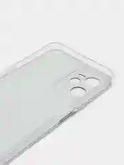 Бирюзовый силиконовый чехол на Realme C35 / Реалми С35 прозрачный, с рисунком, защита камеры