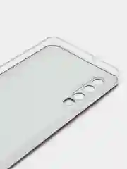 Черный силиконовый чехол на Huawei P30 / Хуавей P30 прозрачный, с рисунком, защита камеры