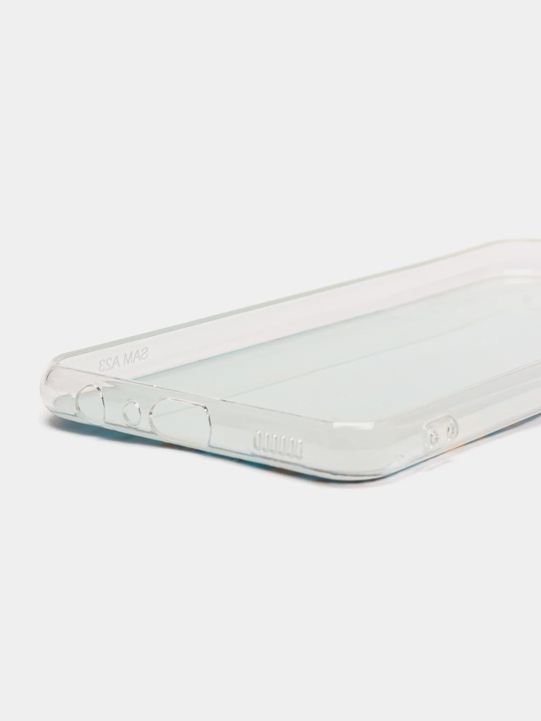 Голубой силиконовый чехол на Huawei P30 / Хуавей P30 прозрачный, с рисунком, защита камеры