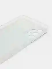 Голубой силиконовый чехол на Huawei P30 / Хуавей P30 прозрачный, с рисунком, защита камеры