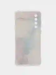 Ледяной силиконовый чехол на Huawei P30 / Хуавей P30 прозрачный, с рисунком, защита камеры
