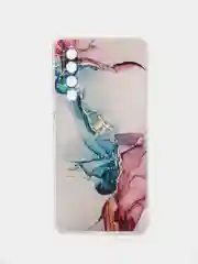 Ледяной силиконовый чехол на Huawei P30 / Хуавей P30 прозрачный, с рисунком, защита камеры