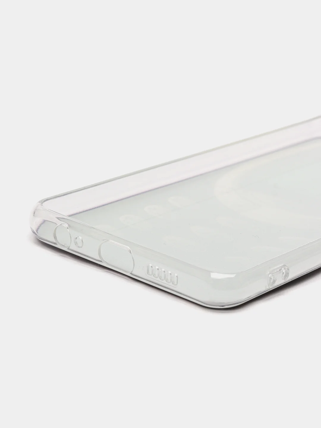 Угольный силиконовый чехол на Huawei P30 / Хуавей P30 прозрачный, с рисунком, защита камеры