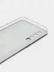 Тёмно-коричневый силиконовый чехол на Huawei P30 / Хуавей P30 прозрачный, с рисунком, защита камеры