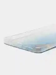Светло-синий силиконовый чехол на Vivo V21e 4G / Виво V21e 4G прозрачный, с рисунком, защита камеры