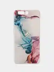 Ледяной силиконовый чехол на Huawei Honor 9 / Хонор 9 прозрачный, с рисунком, защита камеры