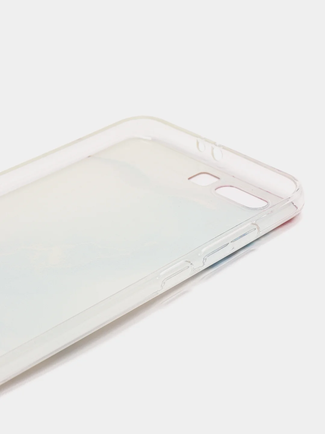 Ледяной силиконовый чехол на Huawei Honor 9 / Хонор 9 прозрачный, с рисунком, защита камеры