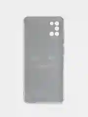 Черный силиконовый чехол на Samsung Galaxy A31 / Самсунг А31 прозрачный с рисунком, защита камеры